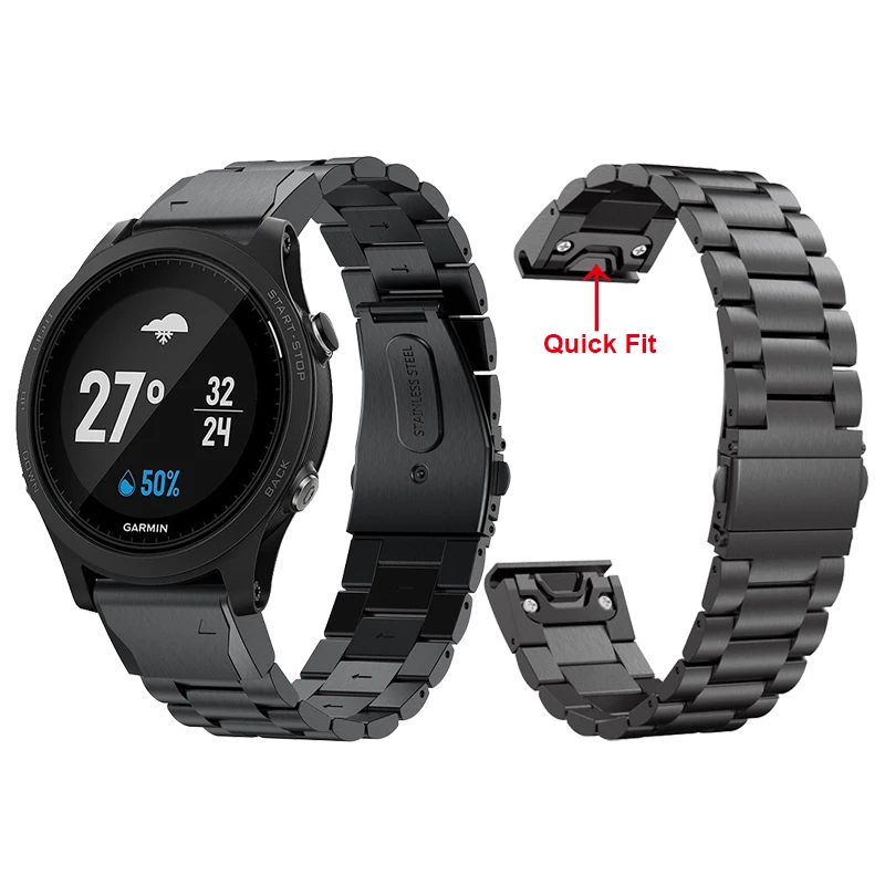 

22mm Quick Release Metal Stainless Steel Band For Garmin Forerunner 945 Wrist Strap for Garmin Forerunner 935 Sports Watch