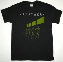 KRAFTWERK 3D черная футболка электронная KRAUTROCK NEU! Спереди 242 ULTRAVOX летняя футболка с круглым вырезом, Бесплатная доставка Дешевые tee, 2019 Горячие