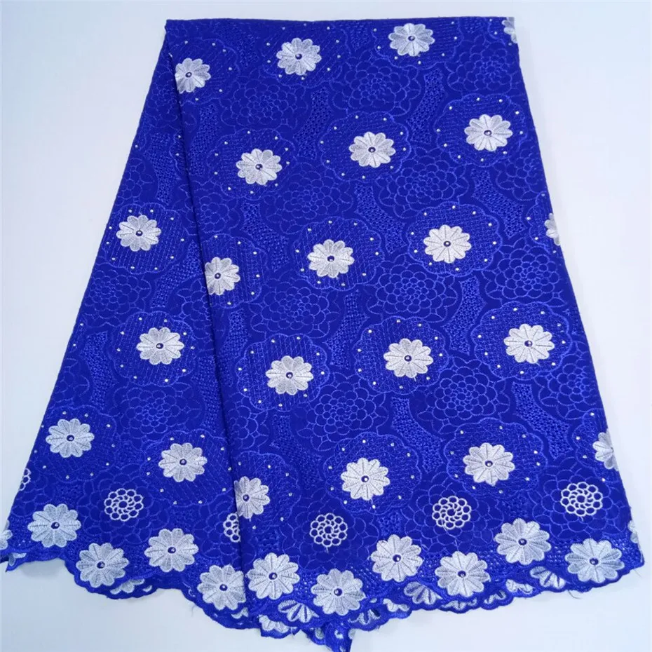 

African Lace Fabric 2018 Embroidered Nigerian Laces Fabric RED High Quality Swiss Voile Lave Fabric For Women Party #1216-1