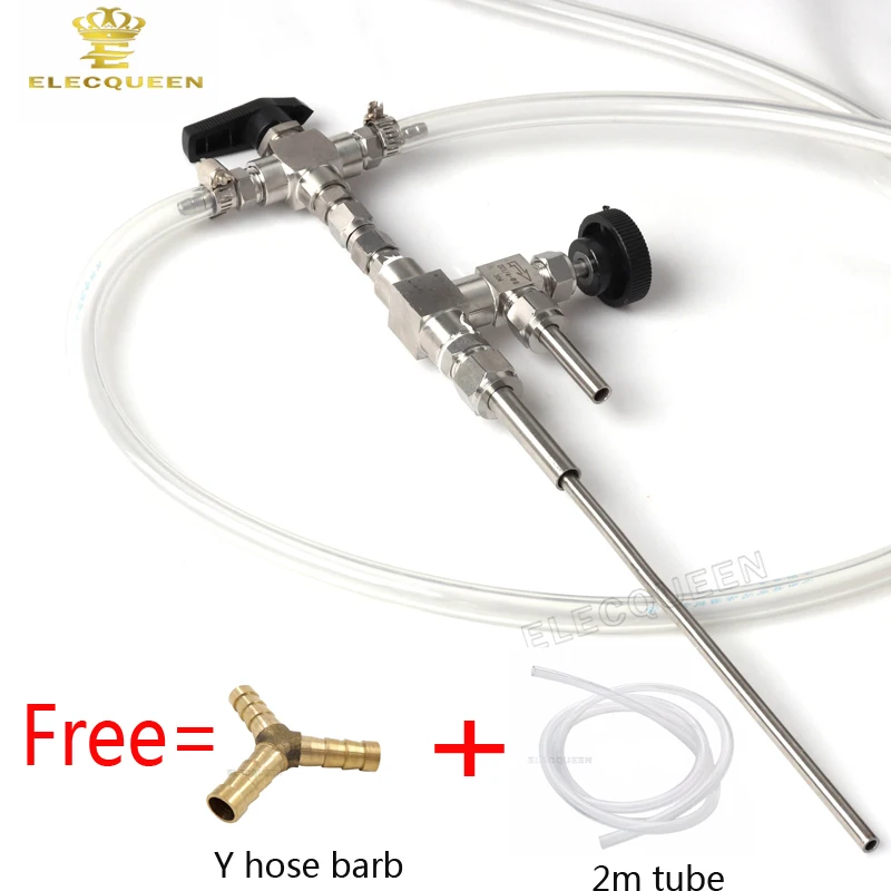 2017 Newest Stainless hose Counter Beer Bottle Filler Line assemble CO2