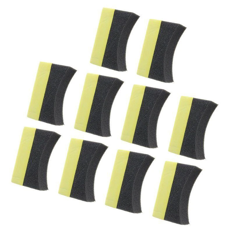 

10x Car Tyre Brush Sponge Dressing Applicator Crescent-shaped Cleaning Tool 2018