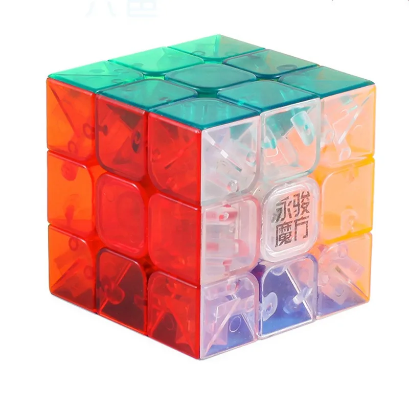Куб YongJun YuLong 3x3x3 прозрачный magic cube гладкая конкурс Cubo magico 56 мм головоломка куб, классические игрушки, неокуб