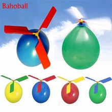 Globo de helicóptero portátil para jugar al aire libre, Globos de juguete decoraciones para fiesta de cumpleaños, suministros de fiesta, 5 uds.