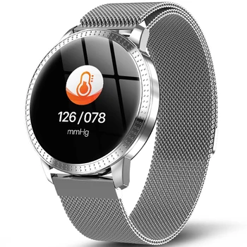 

Smart WristWatch Waterproof IP67 1.22Inch Blood Pressure Monitoring Smart Band Metal Strap Step Multi Sport Modes Smart Bracelet