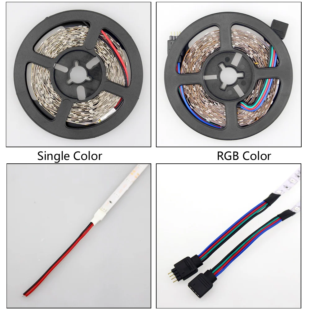 Светодиодная лента 12 В 3528 белая 5 м Диодная теплый белый красный синий rgb