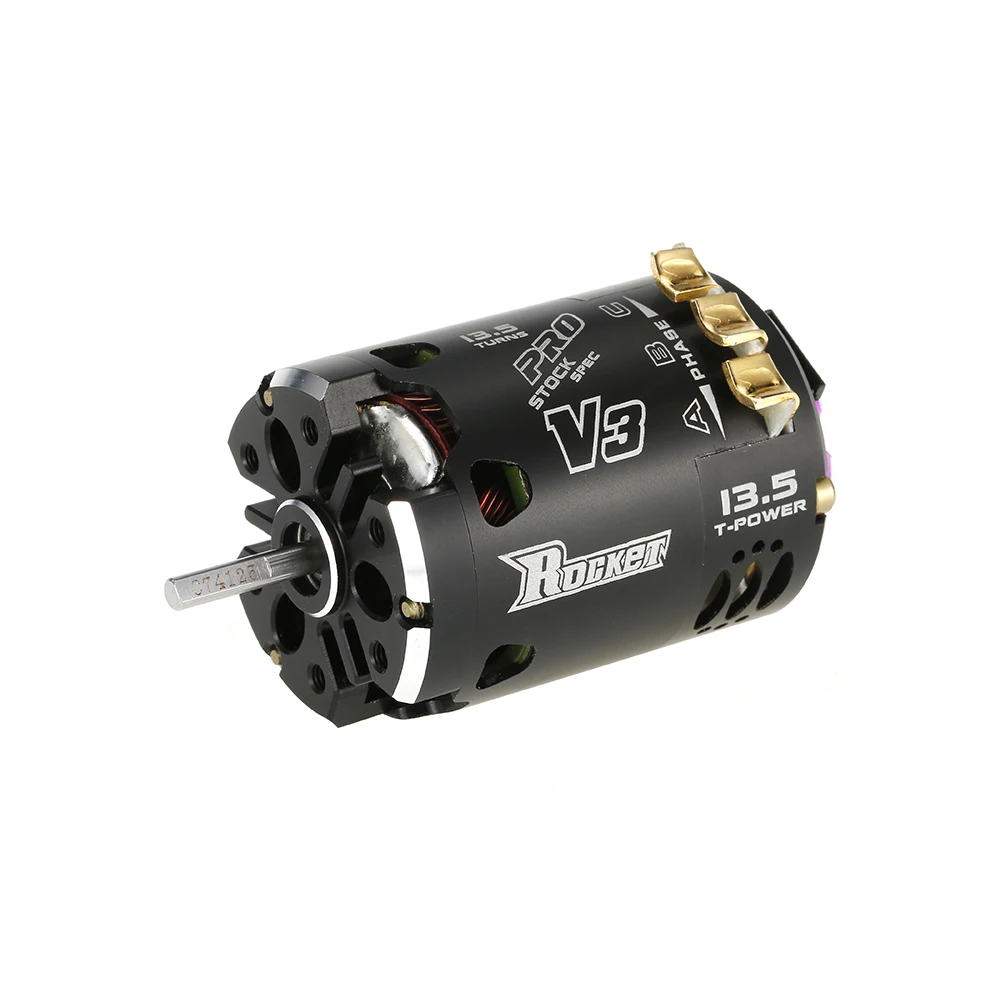 

Rocket V3 540 13.5T Sensored SPEC RC Brushless Motor for 1/10 RC Racing Car Truck RC Car Parts Accessories Blue Black
