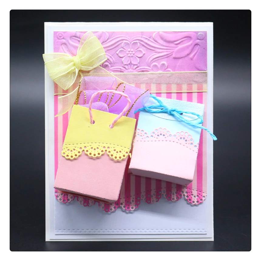 

YINIS1732 LACES BOX Scrapbook Metal Cutting Dies For Scrapbooking Stencils DIY Album Cards Decoration Embossing Folder Die Cut