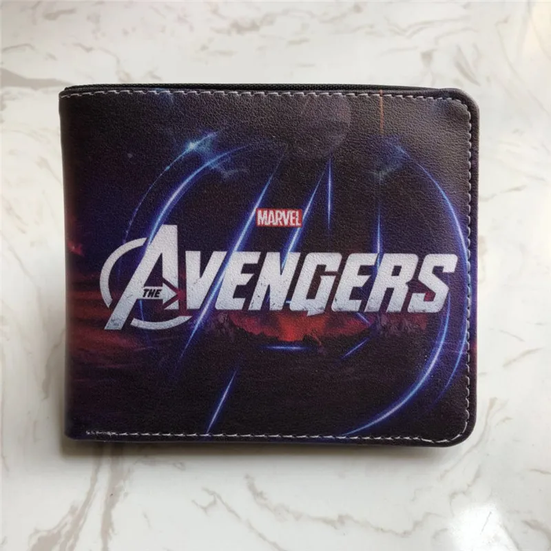 The Avengers Мстители Дедпул Бэтмен Капитан Америка Kuroshitsuji один кусок Наруто Атака Титанов подарки полноцветный кошелек плюшевый Кошелек - Цвет: The Avengers