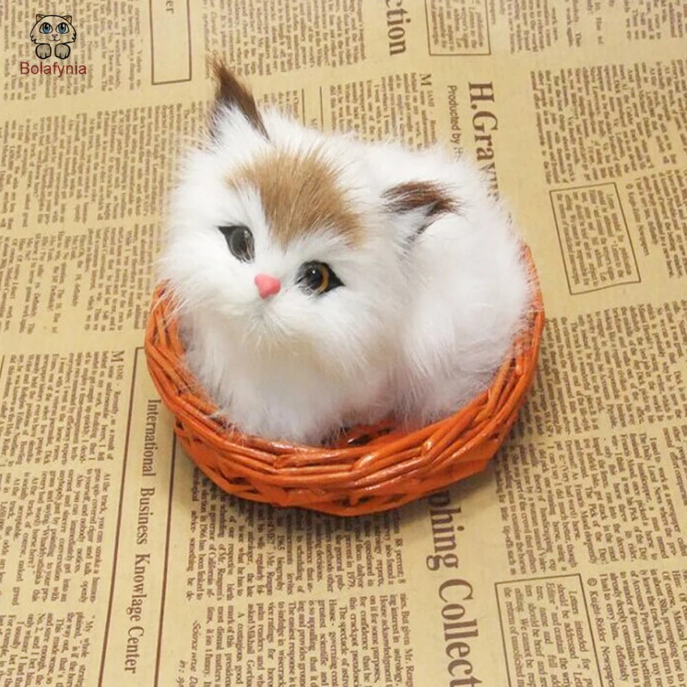 Bolafynia креативный подарок мех кошки украшение дома игрушки Моделирование игрушки животных украшение для подарки для девочек