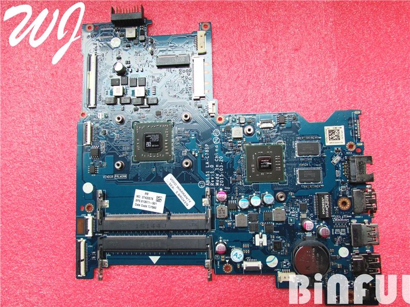 Для материнской платы ноутбука hp 15-AF ABL51 LA-C781P 813971-501 DSC R5M330 2 GB A8-7410 STD