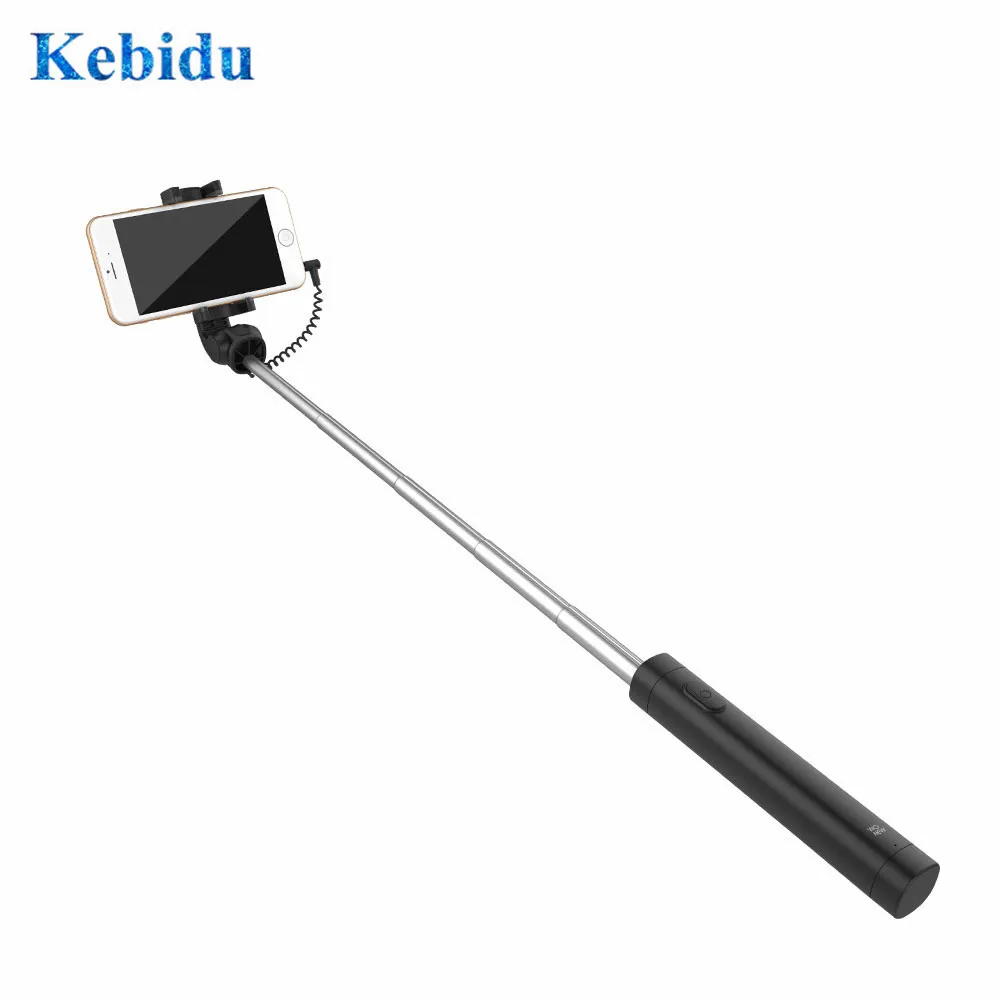 KEBIDU 3.5MM AUX Universal Selfie Stick 360 degree Self-portrait Extendable Handheld for iOS7.0& Android 4.2.2