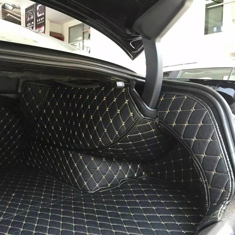 Волокнистый кожаный коврик для багажника автомобиля, коврик для багажника 5d для volkswagen passat b7 2011 2012 2013 автомобильные аксессуары