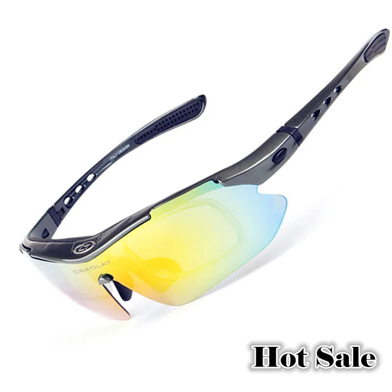 OBAOLAY Polarized Cycling Glasses 5 Lens Anti Driving Sunglasses Ultra-light Anti-UV400 Fishing Eyewear Equipment | Спорт и