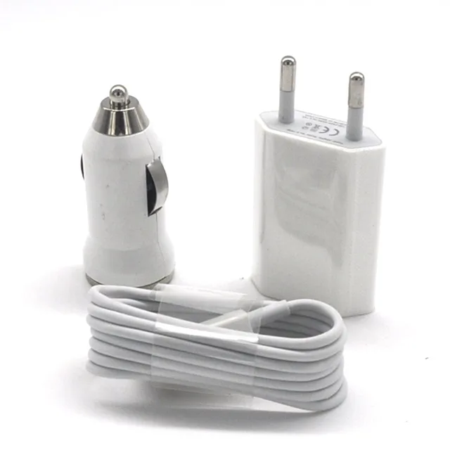 3in1 Ac Usb Wall Charger Adapter Phone Car 1m 3in1 Ac Usb Wall Charger Adapter Phone Car 1m Charging Cable For Iphone 7 5 6 6s Plus Se Ipod Nano