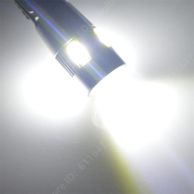 100 шт. Canbus Error Free T10 W5W 6 светодиодов 194 501 Авто 5630 SMD огни для салона автомобиля Клин инструменты для дверцы боковая лампа объектив