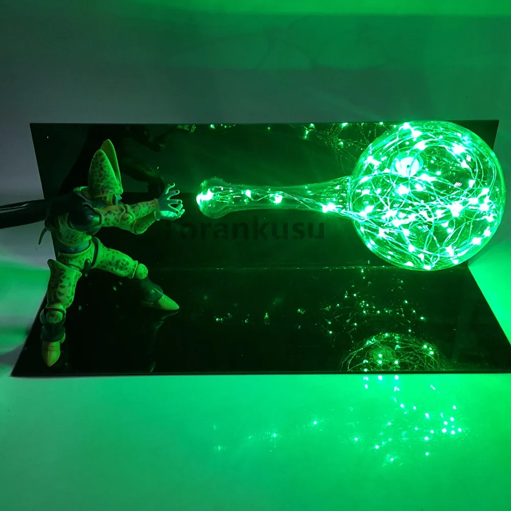Dragon Ball Z мобильный фигурки Супер Saiyan Kamehameha Led Light аниме Dragon Ball Супер Гоку модель клетки игрушечная Статуэтка DBZ