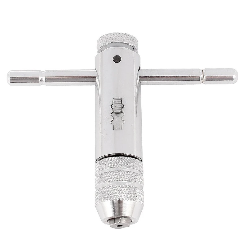 

M3-M8 Reversible T Bar Handle Ratchet Wrench Holder for Tap DIE Set Silver