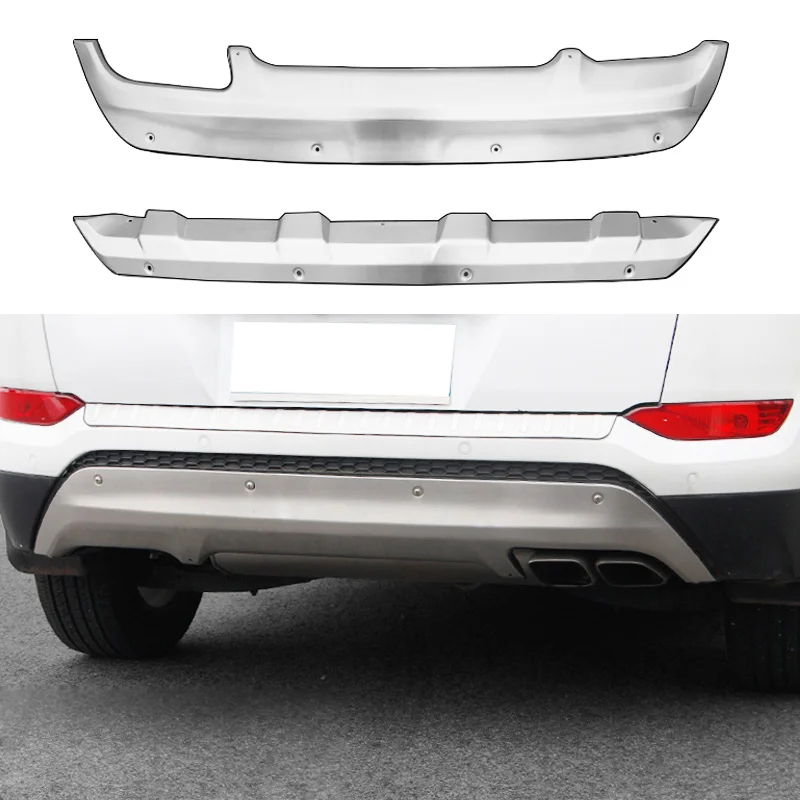 Front Rear Skid Plate fit Hyundai Tucson 2015 2018 Bumper Board Guard