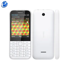 Nokia 225, одноядерный, 2,8 дюймов, разблокированная 2МП камера, 2G, GSM, FM, Bluetooth, Mp3 плеер, дешево, две карты, мобильный телефон