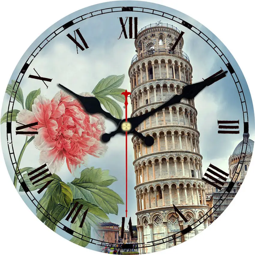 Потертый шик, Мэрилин Монро настенные часы, винтажные настенные часы, настенные часы домашний декор, настенные часы подарок - Цвет: Tower Wall Clock 13
