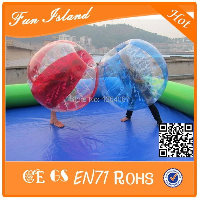 10 шт.(5Red+ 5 Blue+ 2 воздуходувки 1,5 м 1,0 мм ПВХ костюм-пузырь, пузырь футбол, человек хомяк мяч