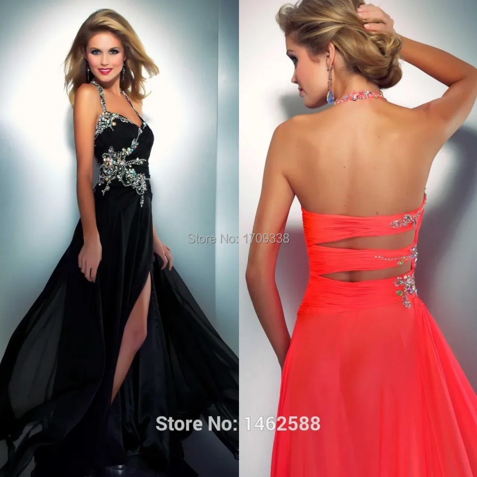 neon prom dress