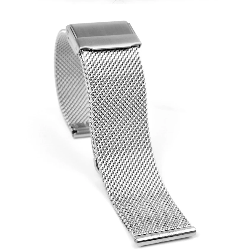 Milanese Stainless Steel Mens Watch Band Web Mesh Watch Strap for Men Women Watches Push Botton Hidden Bracelet 14 16 18 20 22mm Milanese Stainless Steel Mens Watch Band Web Mesh Watch Strap for Men Women Watches Push Botton Hidden Bracelet 14 16 18 20 22mm