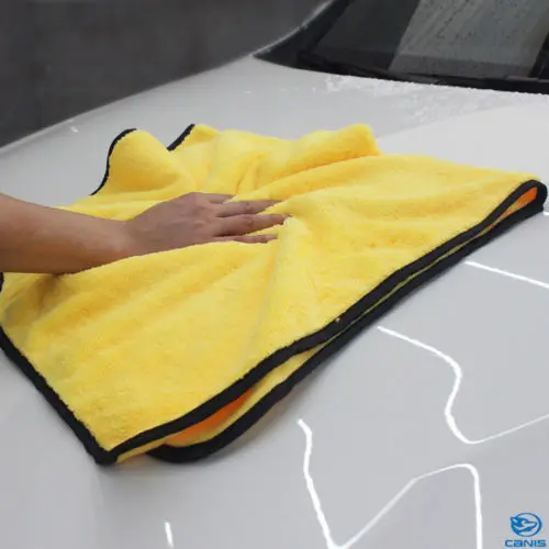 Коралловый бархат супер автомобильный абсорбент моющее полотенце из микрофибры для автомобиля очищающее полотенце быстросохнущая ткань конопляющее высокое качество - Цвет: Цвет: желтый