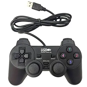 

Brand new USB 2.0 Black Wired Joystick Gamepad Joypad Game Controller for PC Laptop Computer for XP/for Vista