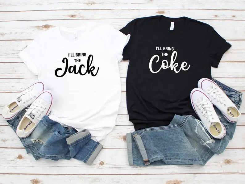 

Skuggnas New Arrival I'll Bring the Jack and Coke Matching Bestie Best Friend Shirts T Shirts Gifts For Friends Bff t shirts