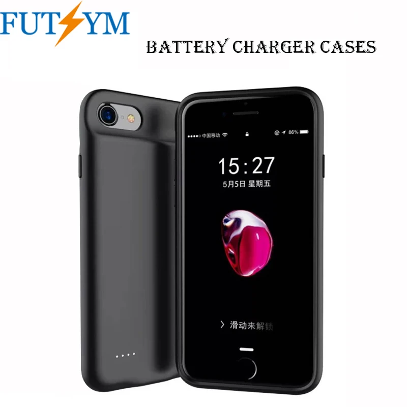 

Luxury 3000mah Battery Charger Case for iPhone 7 Power Bank Case Pack Backup Battery Cover for iPhone 8 Case Fundas Shockproof