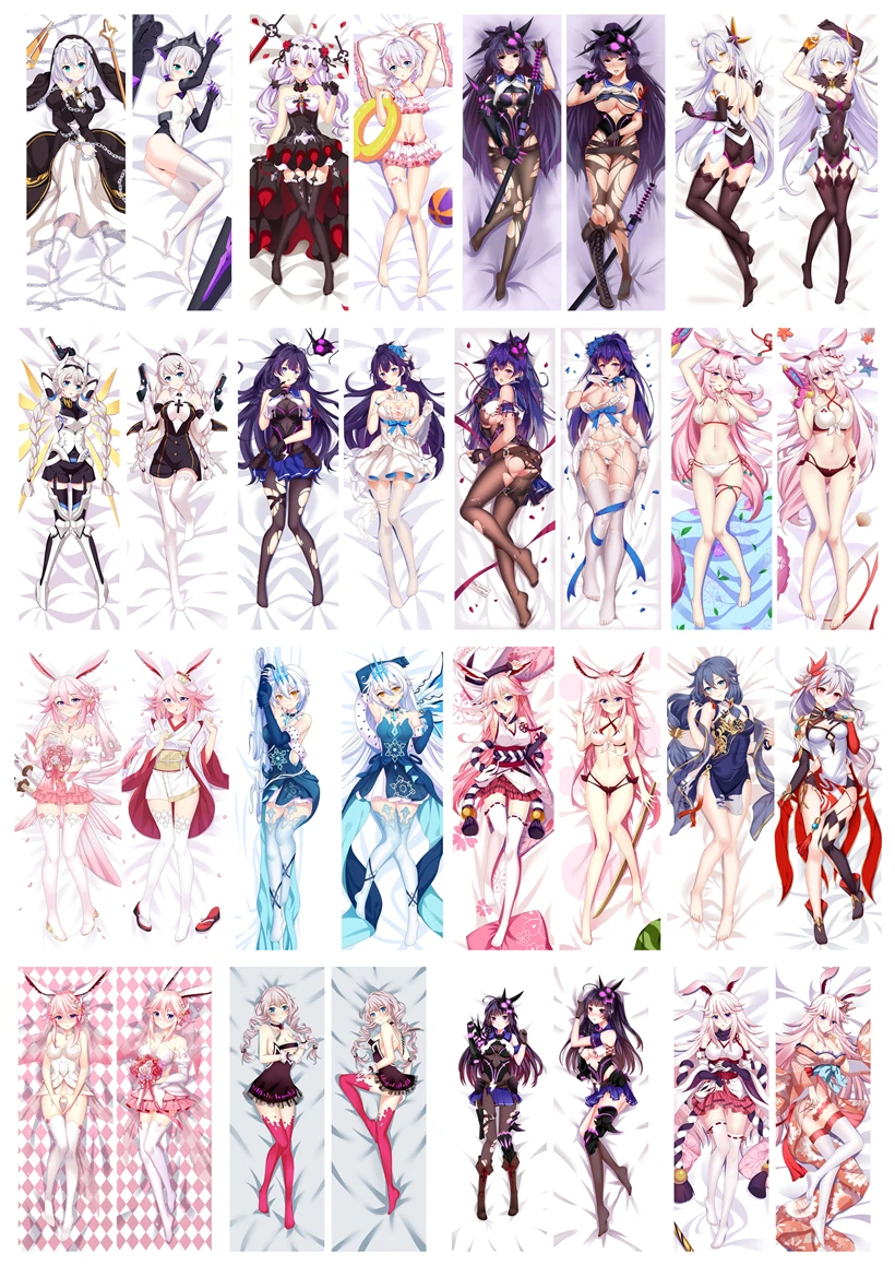 Аниме Dakimakura Body Honkai Impact MmiHoYo 150x50 см 100x35 наволочка манга 2|Наволочка| |