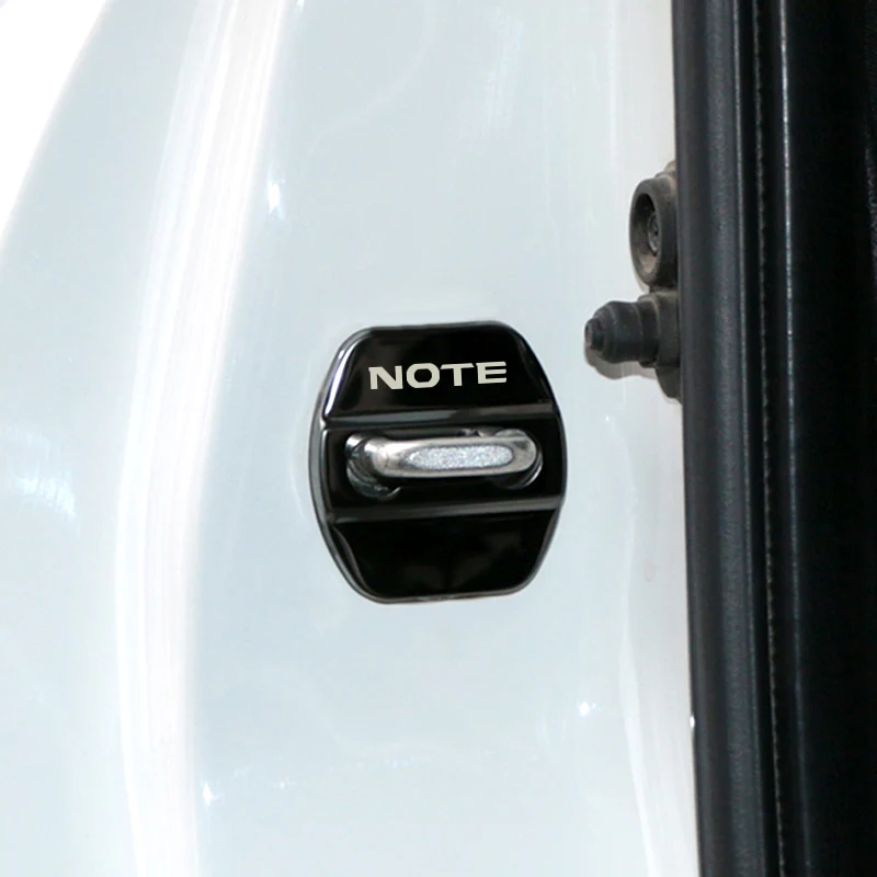 Автомобильный Стайлинг авто эмблема защита дверного замка чехол для Nissan NOTE для note аксессуары из нержавеющей стали наклейки
