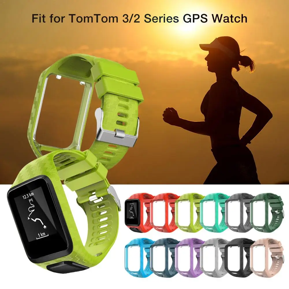 

Replacement Silicone Wristband Strap For Tomtom Runner 2 3 Spark 3 Adventurer Golfer 2 Sports GPS Running Smart Bracelet