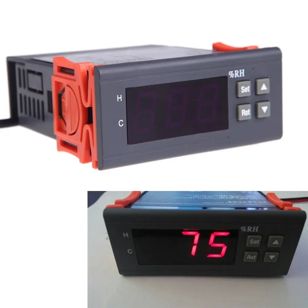 

10A 110V Mini Digital Air Humidity Controller fine hygrometer thermometer thermostat weather station diagnostic-tool with Sensor