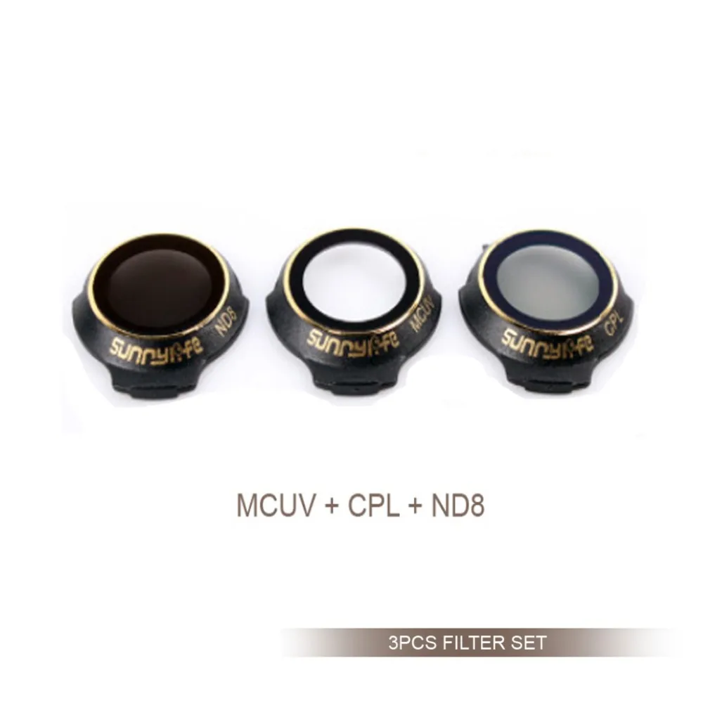 New Upgraded 3 Pieces Snap on MCUV+CPL+ND8 Filters Camera Lens Filter