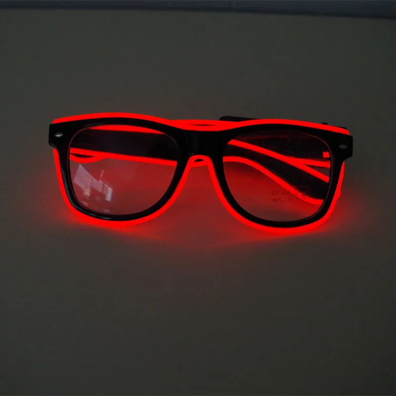 Беспроводная перезаряжаемая вспышка очки EL Line светодиодный Очки сверкающие принадлежности для вечеринки освещение новинка подарок вечерние светящиеся солнцезащитные очки