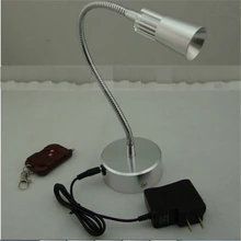 3 года гарантии 1 Вт/3 Вт подзарядка светодиодная точечная лампа, батарея беспроводная гибкая трубка подсветка витрины, дистанционное управление светом