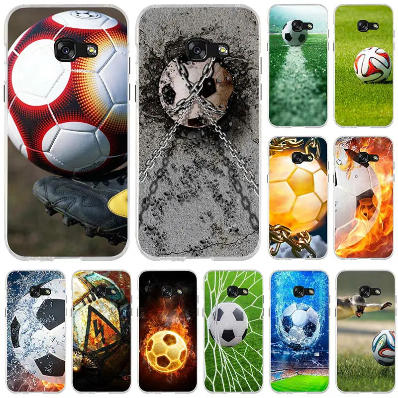

Football Soccer Ball Design Soft TPU Silicone Mobile Phone Cases For Samsung Galaxy J1 J2 J3 J5 J7 A3 A5 A7 2015 2016 2017 Shell