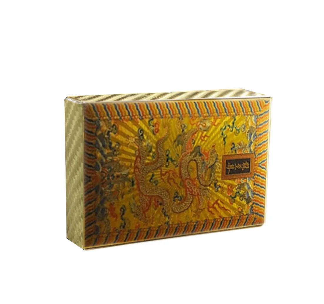 

Colorful 24k Gold Foil Gold Playing Card Chinese Dragon Luxury Poker Cards Personalized Gift