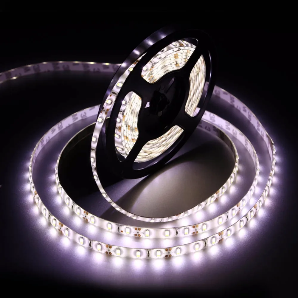 5 M 5630 SMD 300 светодиодный декоративная светящаяся гирлянда 12 V холодный белый красные, синие зеленый Водонепроницаемый автомобиль номер