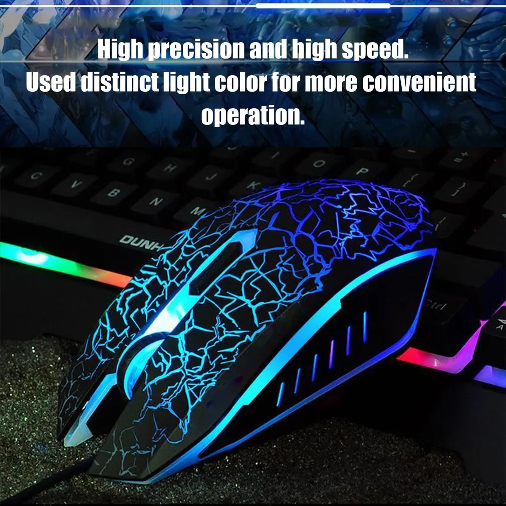 Профессиональная цветная подсветка 4000 dpi Оптическая Проводная игровая мышь Мыши 3 кнопки USB Проводная мышка с подсветкой Прямая поставка