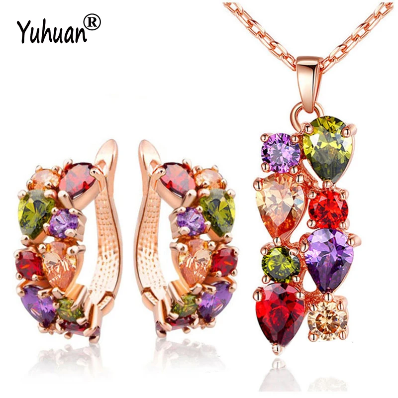 women zircon necklace