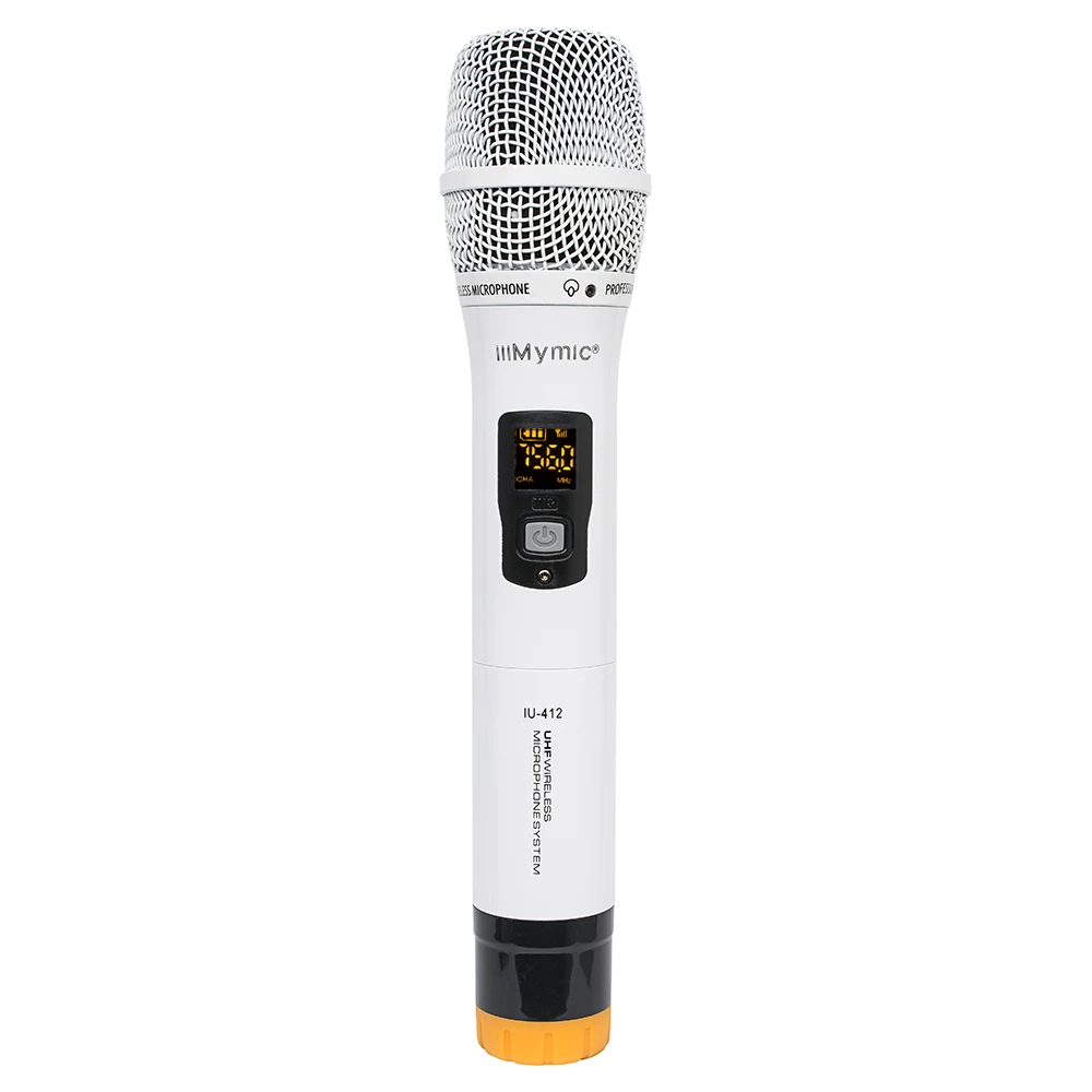 IU-412 profissional 2 canais uhf sistema de