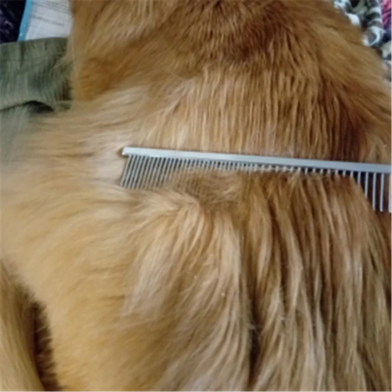Metal Comb for Dogs Stainless Steel Pet Dog Cat Pin Comb Hair Brush Hairbrush Flea Comb