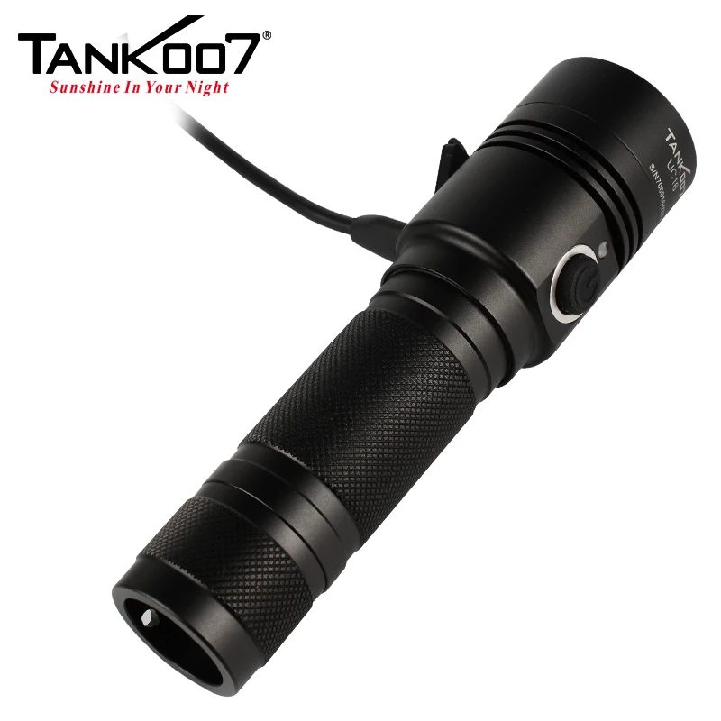 TANK007 UC16 кри 10 Вт T6 700 люмен фонарь 3 Режим USB Перезаряжаемые Torcia Linterna Фонарик