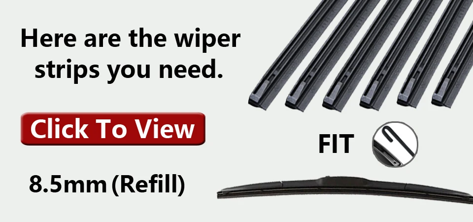 MIDOON Wiper Blades for BMW X5 E53 / E70 / F15 Fit Hook / Side Pin / Push Button Arms Exact Fitting From 1999 to