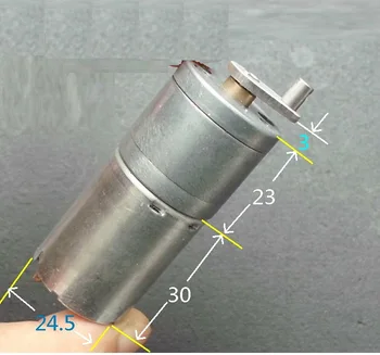 

2PCS Free Shipping!!! 370 3-6V 50-110RPM Large Torque DC Motor With Metal Gear