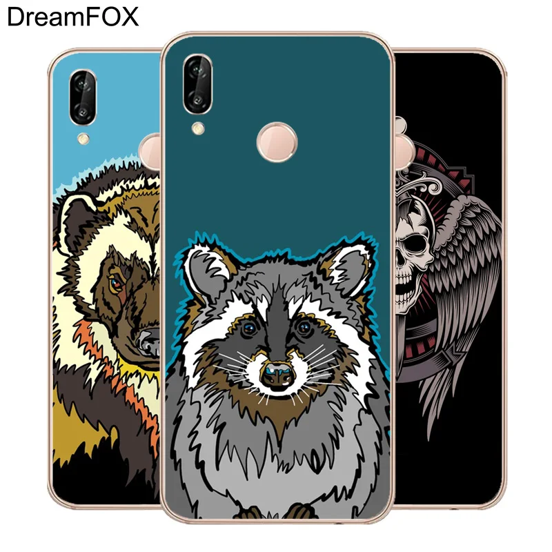 

DREAMFOX L130 Cute All Animal Beaver Walrus Soft TPU Silicone Case Cover For Huawei Honor 6A 6C 7X 9 10 P20 Lite Pro P Smart