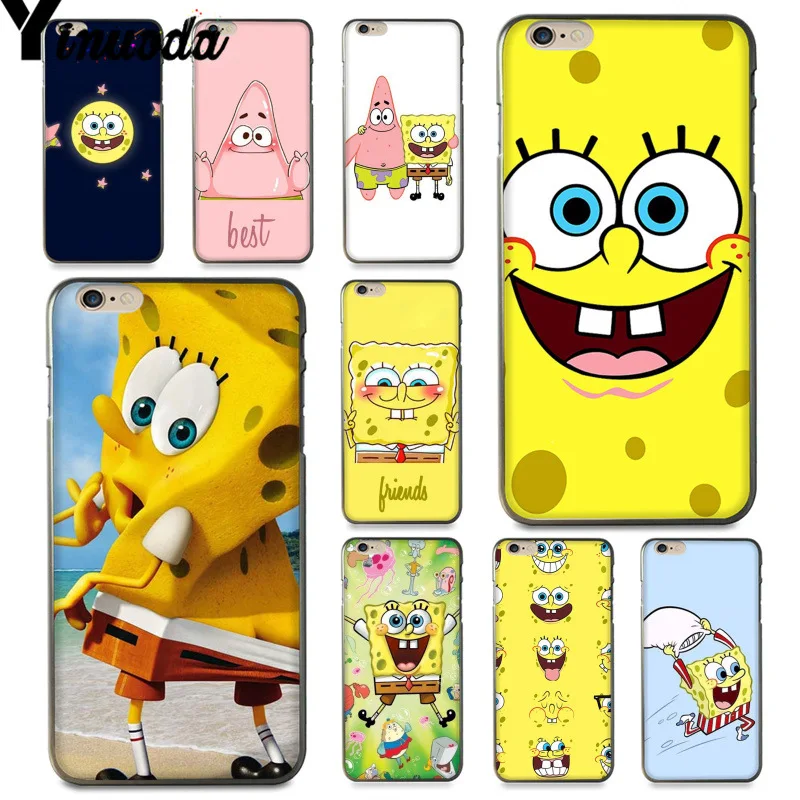 

Yinuoda For iphone 7 6 X Case SpongeBob SquarePants Sponge Bob Elegant Phone Case for iPhone X 6 7 6s 7plus 8 8Plus 5 5S XS XR